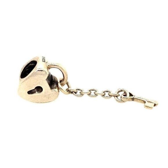 Pandora Silver Key to My Heart Charm - Picture 1 of 3